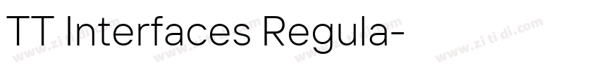 TT Interfaces Regula字体转换